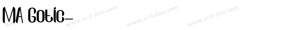 MA Gotic字体转换